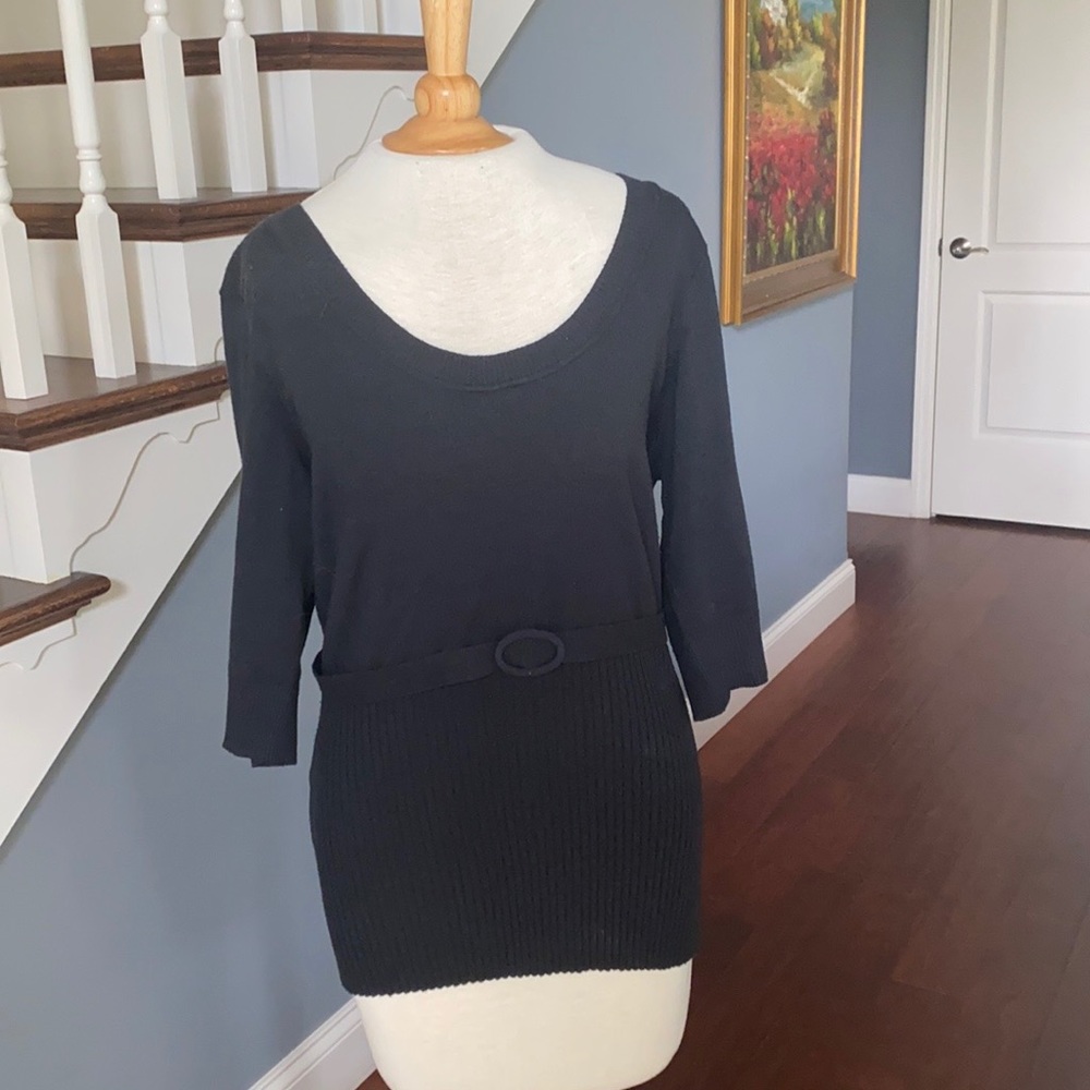 Colleen Lopez Elbow Sleeve Lightweight Knit L